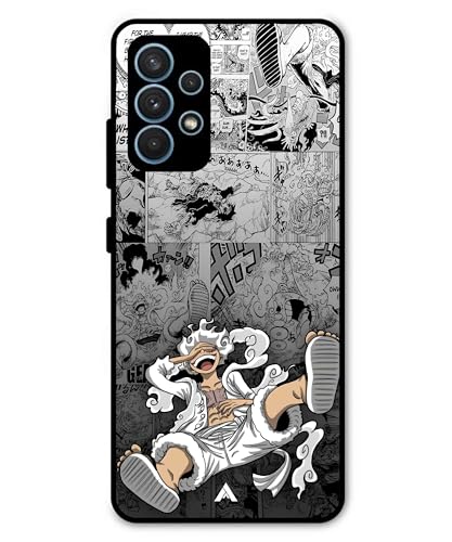 Image of Premium Anime 2 Case for Samsung Galaxy A32 5G (Glossy Finish) Soft-Touch Metal TPU Back Cover, Shockproof, Designer, Aesthetic Mobile Phone Case