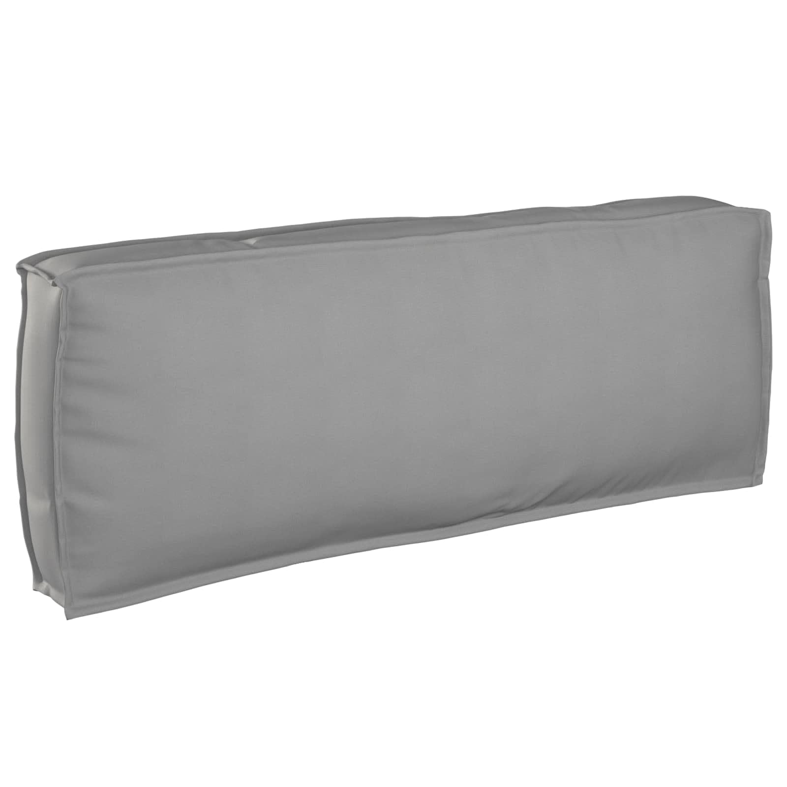 Coussin haut de gamme en tissu Oxford gris 120x40x12 cm pour mobilier extérieur