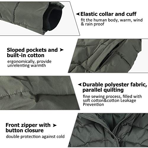 BINACL Women's Winter Warm Thicken Long Outwear Pockets Coat Parka Jacket XS-3XL3