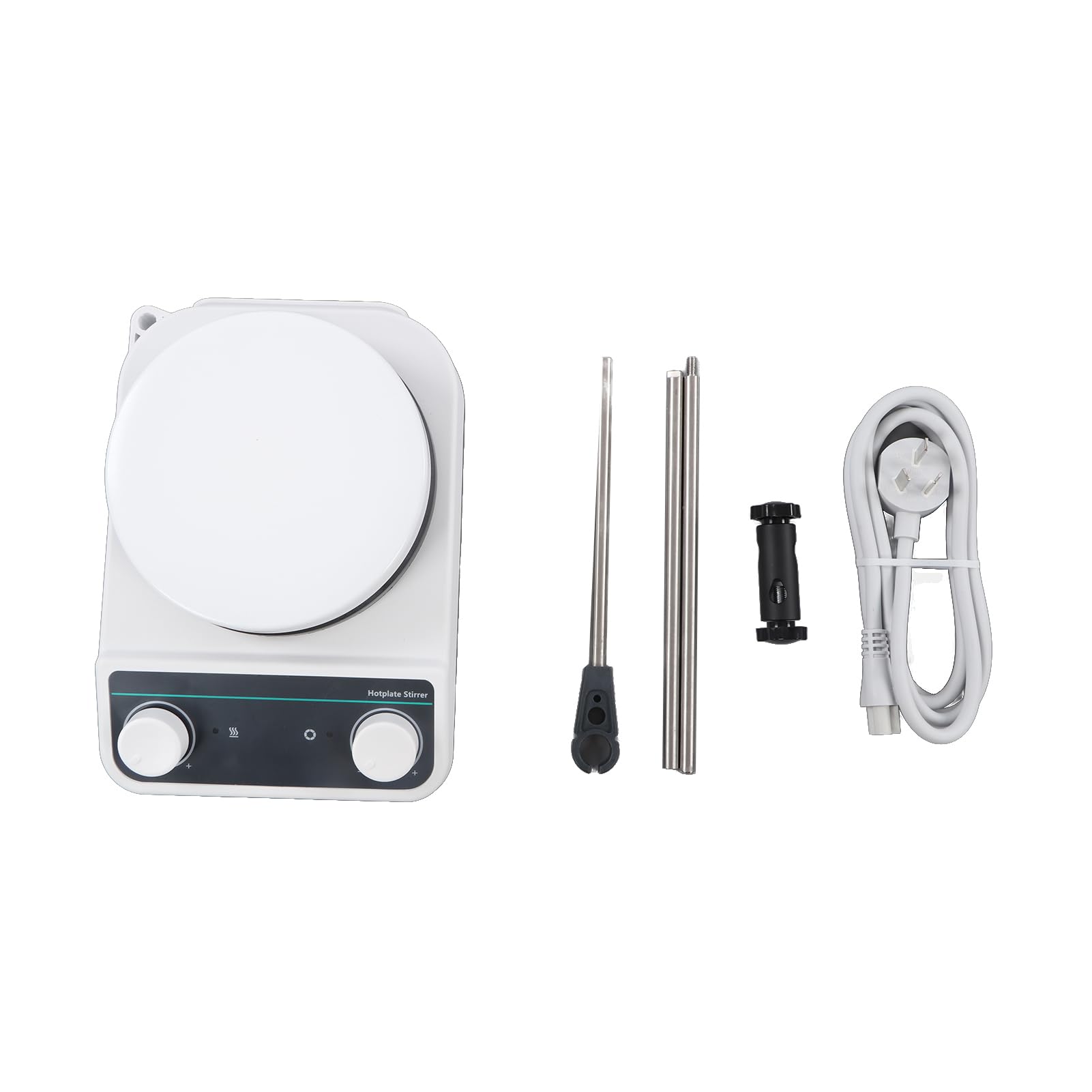 Mezclador Magnético, Motor sin Escobillas de Calentamiento Rápido Anticorrosivo Revestimiento de Cerámica 200 a 1500 Rpm Agitador Magnético de Placa Calefactora de 2 L 120 W para