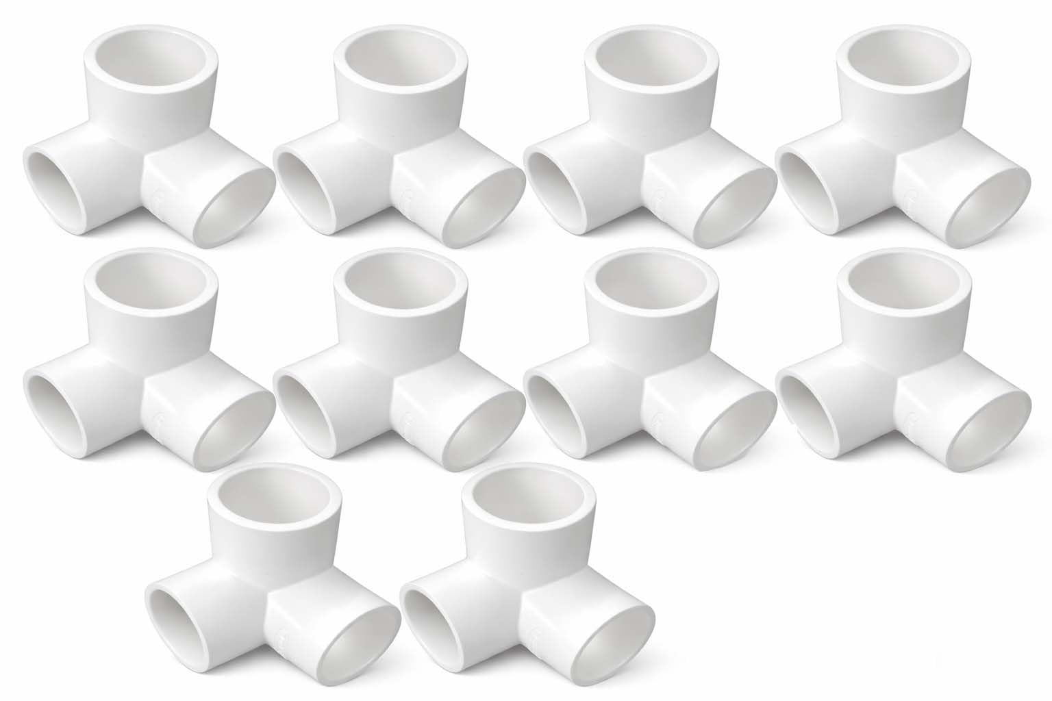 DEHRAN UPVC 3 Way Elbow 1/2" Inchi (20MM) Pipe Fitting for Bathroom and Kitchen in water pipe line White Color Elbow Pipe Joint (10)-image-14