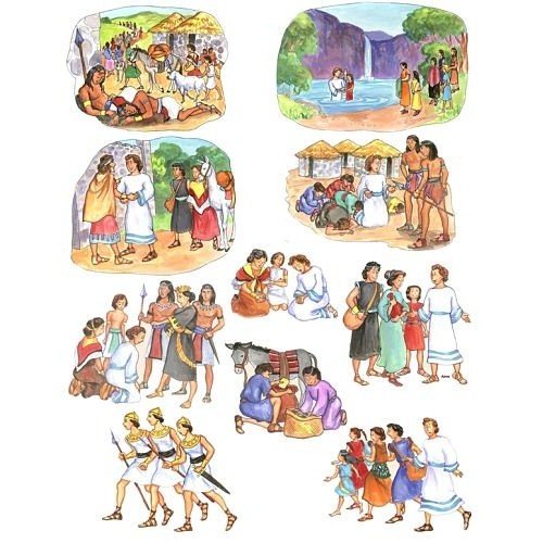 Story Time Felts Alma Felt Figures for Flannel Boards Scripture Stories LDS Book of Mormon (Toggle Size precut (Adult 2