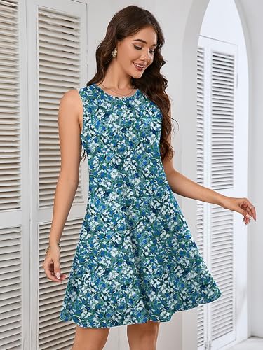 Image of Heymoments Women Sleeveless Summer Beach Dresses with Pockets