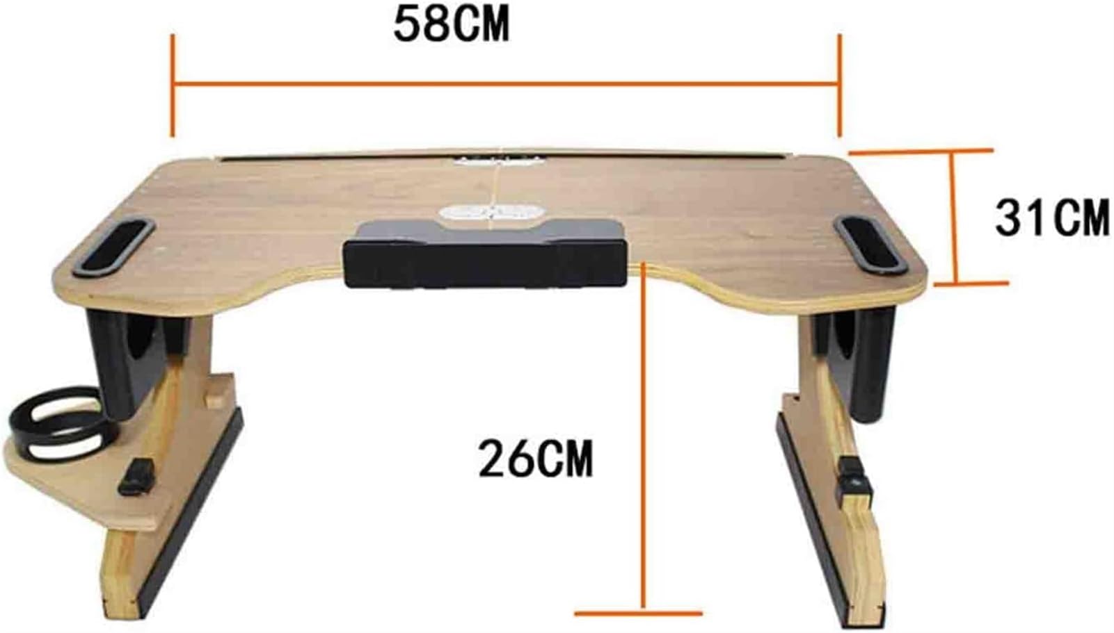Scrivania per Laptop, vassoi da Letto per scrivanie, Supporto per Laptop Regolabile in Altezza e Angolo di Visione, per Laptop e Scrittura sul Divano (B)
