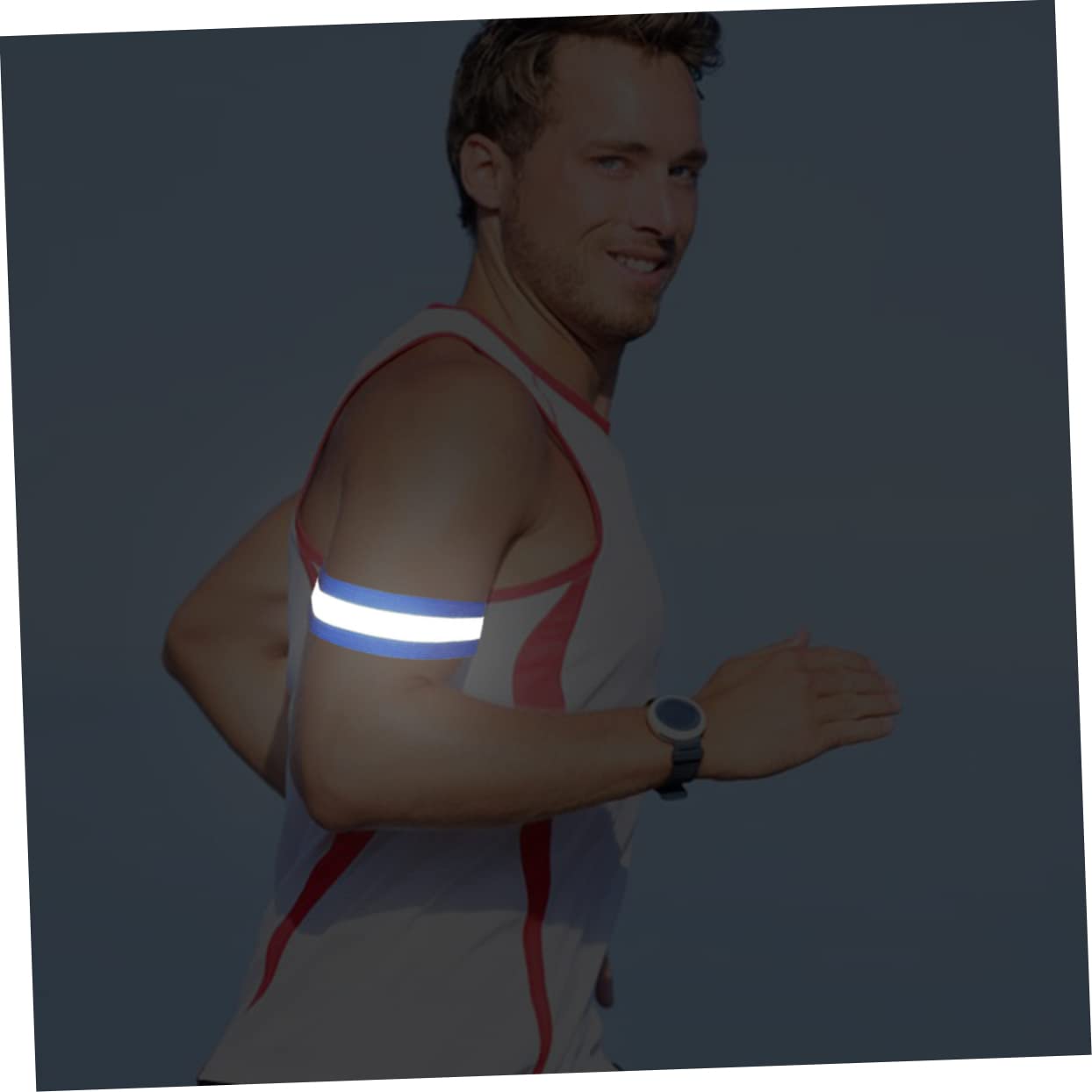Mipcase Lot De 3 Brassards De Course Fluorescents Réfléchissants pour Jogging Nocturne 12 Pièces X 3