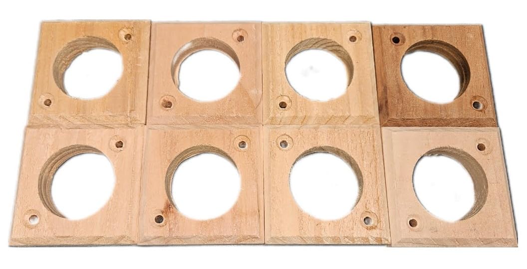 Cedar Wood Bird House Predator Guards, 8-Pack, Fits 1 1/2 inch Hole