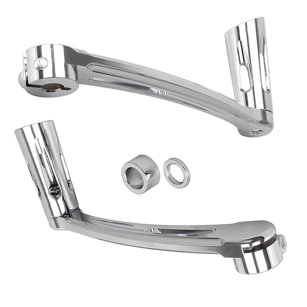 Baceyong Leva del cambio del cambio per moto, compatibile con Ha-rley FLH/T 1997-2016 FL Softail modello 2000-2015, 1997-2017 Touring Road Glide Fatboy Road King, cromato