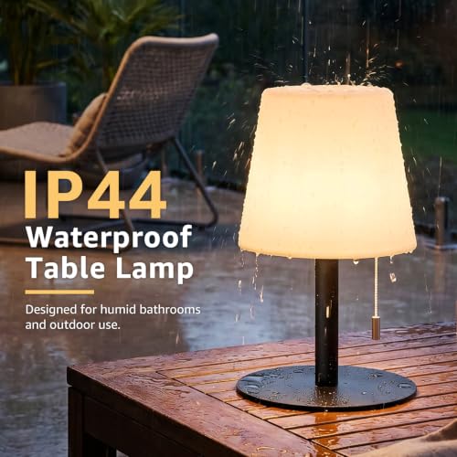 Image of uuffoo Shower Lamp Rechargeable Cordless Light Waterproof for Bathroom Spa