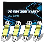 39mm 6418 Led Car Bulbs, 1.53 inches 39mm festoon Led White Color,12V 30smd 3014 Chipset 6461 C5W Bulbs for Interior Car Lights Dome Map Trunk Courtesy Light, 4pcs