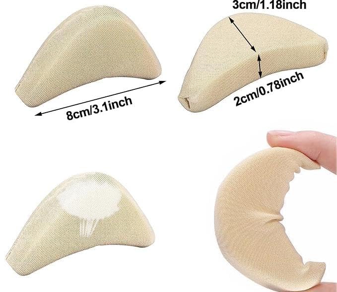 2 pares de rellenos ajustables de espuma para zapatos miniatura 2