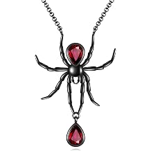 URONE Halloween Necklace Sterling Silver Bat/Moth/Dragon/Spider Necklace Fun Halloween Jewelry Gift for Women