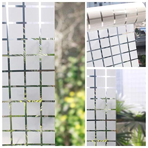 Xizfday Vinilo Ventana Película Vinilos para Cristales Pegatina Blanca Adhesivo de Privacidad Vinilo Traslúcido Decorativos para Ventana 45 cm * 200 cm