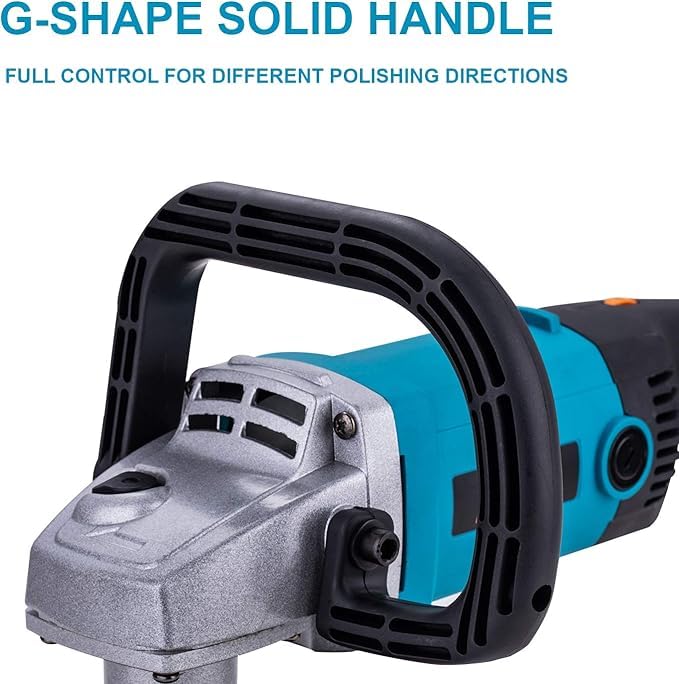 KATSU Pulidora Eléctrica de Coche 1200W 150mm 180mm con Almohadilla de Lana, 6 Velocidades Variables Máquina de Encerado de Amortiguador de Coche Eléctrico, Detalles de Coche 100317E