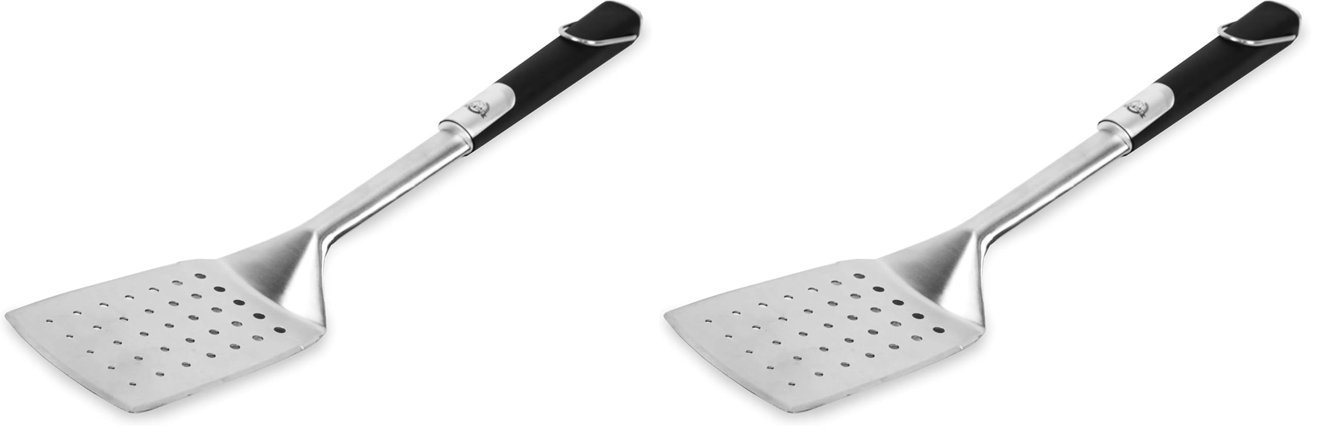 Grills Boss Soft Touch Spatula Black/Silver (Pack of 2) by PIT BOSS –, Stainless Steel, Black/Silver, Model 67384