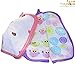 Baby Washcloths And Towel For Infant & Adults. 3 Pack 12 x 12" Multi Layer Muslin Cotton Facecloth For Wipes, Teether & Burp Bibs.