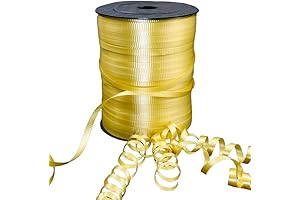 Enhance Your Celebrations with GIFTEXPRESS 500 Yards Gold Curling Ribbon: Balloon String,...