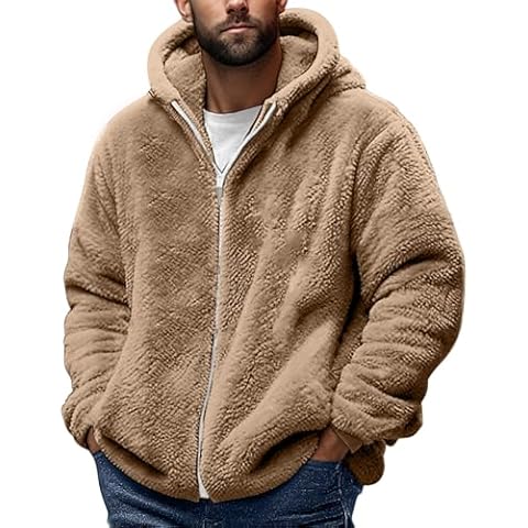 Men's Warm Sherpa Lined Fleece Jacket Cover