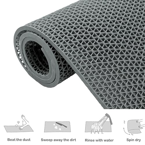 Image of Storite 2 Pack Anti Skid & Multipurpose Rectangular Rubihr /Bathroom Mat /Shower Mat /Carpet /Rugs /Rainmat /Swimming Pool Mat|,(60 x 90 cm (Rectangular))