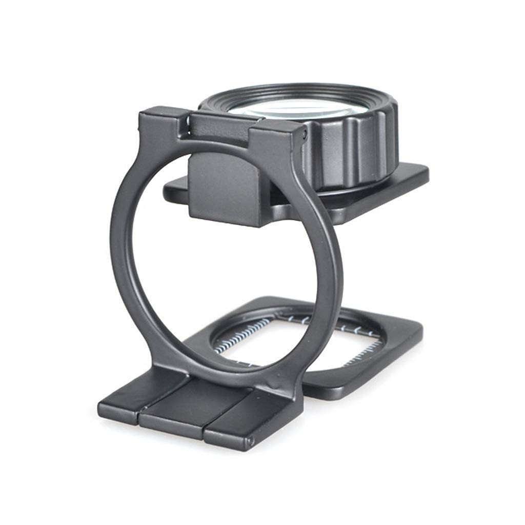 Lente d'Ingrandimento Grande Obiettivo Zoom 5X 10x Nuova Lente d'Ingrandimento Portatile Leggera da 80 mm, Lente per Leggere Hobby Giornali Mappe Monete Artigianato a Maglia
