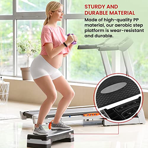 Albert Austin Aerobic Step | Step Up Box For Exercise | Non Slip Height Adjustable Workout Fitness Exercise | Cardio Exercise Step Box | Portable Gym Step Board | Lightweight Aerobic Step Platform - Image 5