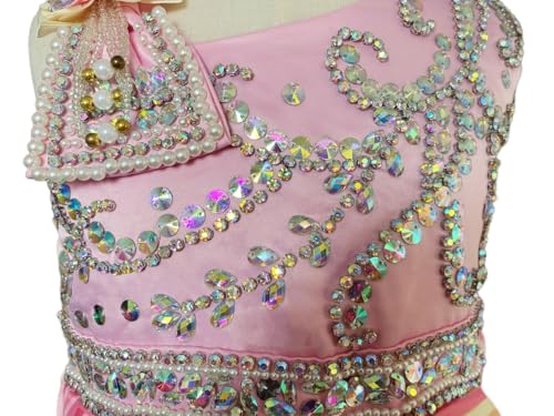 Handmade Rhinestones Beaded Dresses Pageant Prom Dresses Birthday Party Tutu Ball Gowns2
