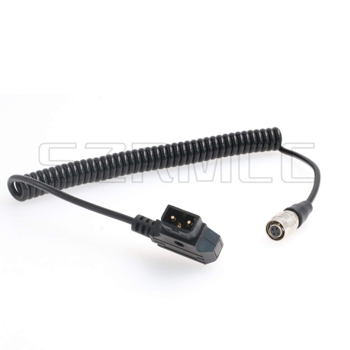 SZRMCC d tap to Hirose 4 pin Female Coiled Power Cable for SmallHD DP7 PRO and AC7 OLED Monitor