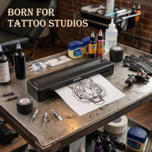 Image of Tattoo Stencil Printer Machine for Beginners & Artists, Wireless Thermal Tattoo Printer With 10pcs Thermal Paper & 3Pcs Transfer Papers, Portable Tattoo Machine, Support Android, iOS, Windows, MacOS