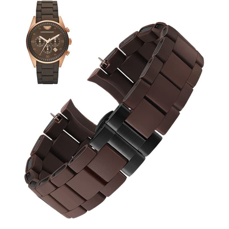 Remplacer bracelet Armani AR5905 AR5890 cassé avec cette ceinture montre acier silicone