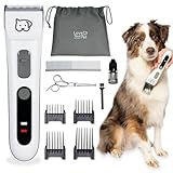 Beurer Love Your Pet Schermaschine Fluffy für Hunde und Katzen, leiser Trimmer, Hunderasierer für dichtes und verfilztes Fell, Tier-Haarschneidemaschine mit Akku, 9-teiliges Fellpflege-Set