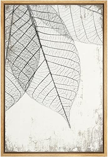 wall26 Framed Canvas Print Wall Art Hanging Transparent Black &