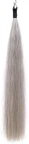 Extensiones de cola de caballo con bucle trenzado de crin, parte inferior de corte romo, 28-30 pulgadas de largo y peso de 38 libras
