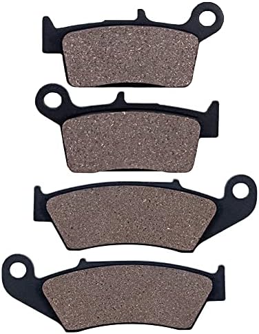 Cyleto Front and Rear Brake Pads for Suzuki DRZ400 DR-Z 400 DR-Z400 2000-2009 / DR-Z400 SM DRZ400SM DR-Z 400SM 2005-2009