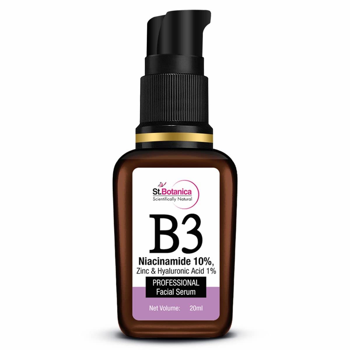 Buy St.Botanica B3 Niacinamide 10, Zinc & Hyaluronic Face Serum, 20ml