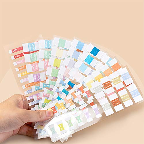 2 Pack/Set(16 Sheet), Sheets Index Tabs Reminder Stickers, Self-Adhesive Labels, Index Diy For Appointment Book Events Diary Scrapbook Personal Planner #TOP4