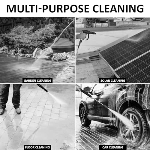 Image of Aimex High Pressure Washer with Induction Motor 2200 Watts with 1L Foam Cannon (D7 Combo)
