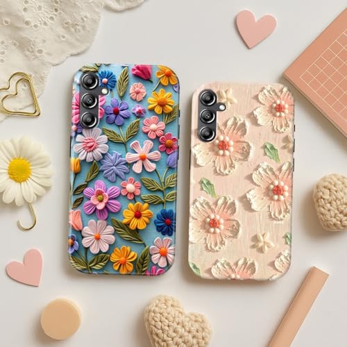 Image of COLORflow Back Cover Compatible with Samsung Galaxy A14 5G / 4G | Whisper of Petals Customized | Glossy Armoured Bumper with Camera Protection Back Cover Compatible with Samsung Galaxy A14 5G / 4G