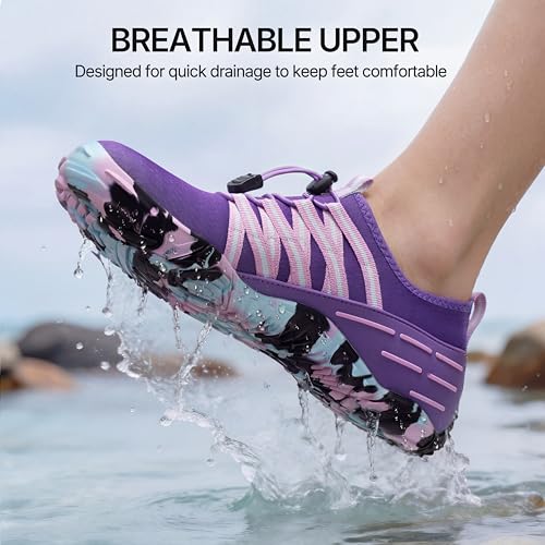 Image of ATHMILE Water Shoes for Men Women Quick Dry Aqua Shoes with Toe Protection