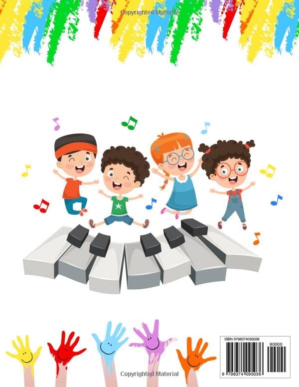 Vista 2 de Easy Piano Sheet Music for Kids 50 Songs for Beginners in 2 Versions (one hand + two hands)