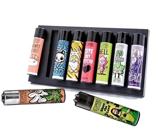 Progettato appositamente per i collezionisti: il FIRE-BOARD 8 offre un modo elegante e pratico per presentare fino a 24 accendini CLIPPER CLASSIC Large Lighters.