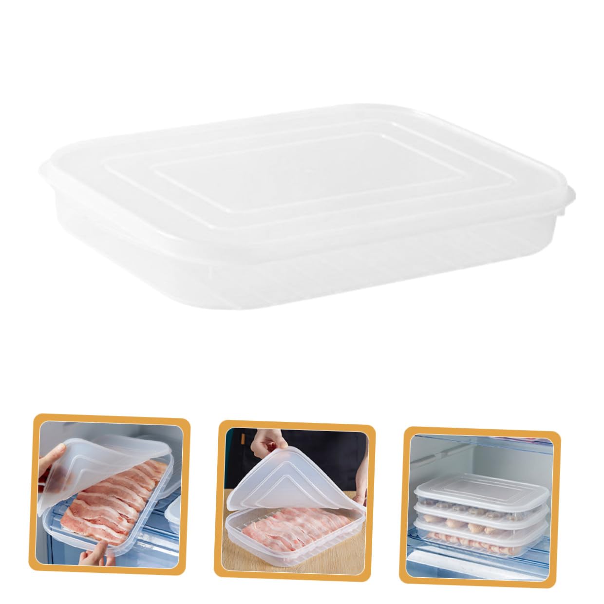 Artibetter 4 Stück-pack Kühlschrankbox aus Kunststoff, Luftdicht