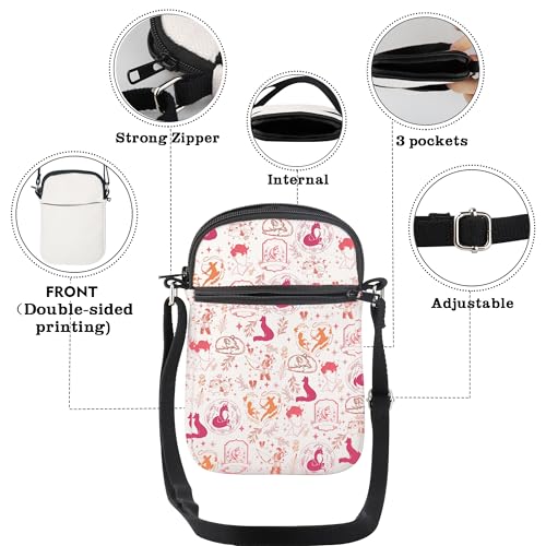 CMNIM OUABH Book Merch Fantasy Book Mini Crossbody Bags for Book Lover Gift Bookish Cell Phone Purses3