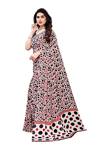 Sari indien en georgette imprimé fluide ajustement sur mesure - 2