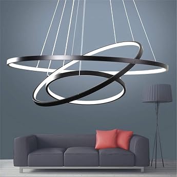 LED Pendant Light Living Room Pendant Light Height Adjustable [Energy Class D]