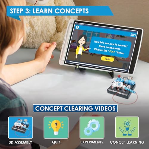 Image of DIY Electric Maze Challenge | Build, Learn & Play | STEM Toy for Kids Age 8+ | Conductivity Learning Kit with AR Experience | Fun Educational Game