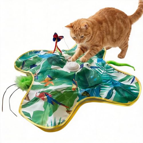 Katzenspielzeug, 2026 Neu Katzenspielzeug Selbstbeschäftigung, Interaktives Katzenspielzeug Elektrisch, Intelligenzspielzeug für Katzen, Wohnungskatzen