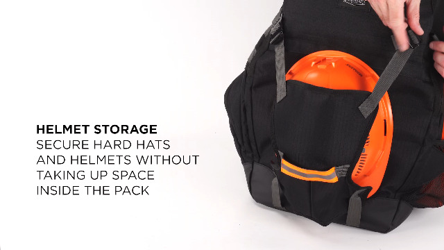 Ergodyne Arsenal 5188 Work Gear Jobsite Backpack with Hard Hat