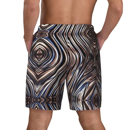 Shiny Pattern Print Men Stylish Functionality Swim Trunks Breathable Beach Shorts Surfing Gym Fishing4