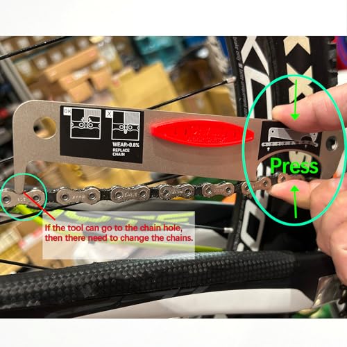 Chain Wear Cheaker for SRAM Chains, Kettenverschleiß-Cheaker für bestehenden SRAM Kettenmodelle 11 12 Fach