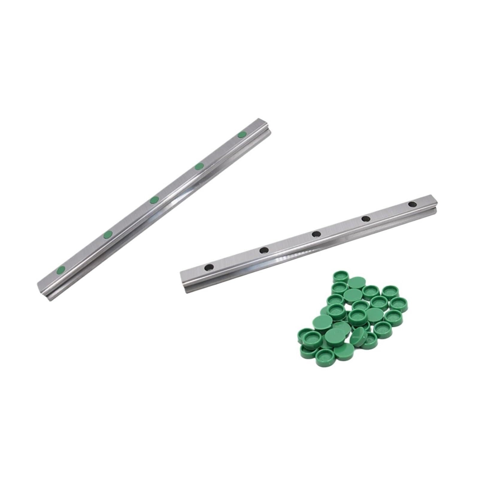 Roulements à Billes, 1 pièce/lot 2 pièces/lot 3 Rail linéaire HGH15 / HGR15 200-1550 mm Guide avec trou de prise vert Distance 60 (couleur : pièces, taille 700 mm)(3 PCS HGR15,1000mm)