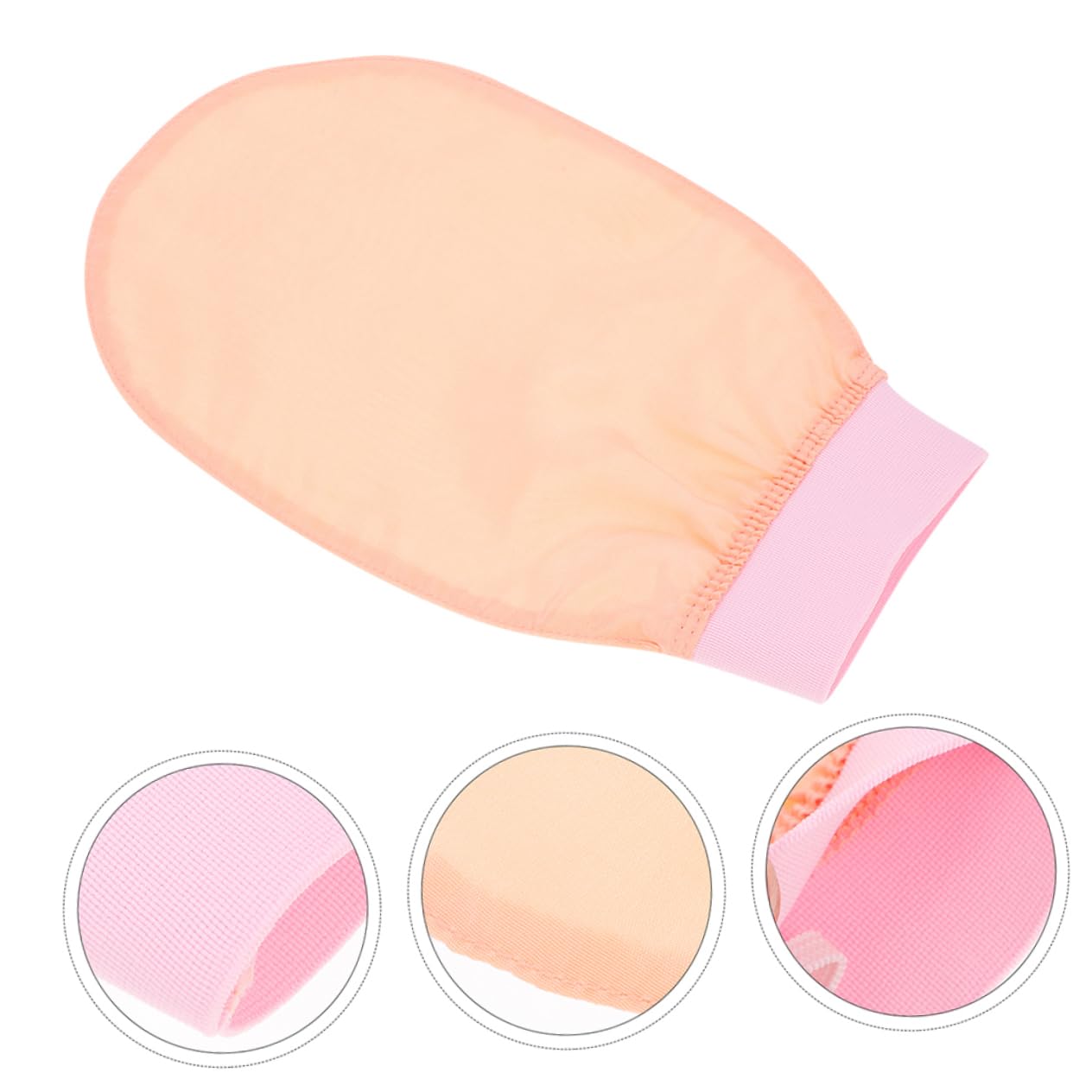Baluue 6stücke Exfolierende Handschuhe Für Hautreinigung Wiederverwendbare Bad-handschuhe Für Sanftes Peeling Und Massage Für Körper Und Gesicht Rosa Lotus